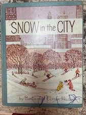 Vintage Snow in the  City, Berta & Elmer Hader, First Edition, Hardcover, ex-lib