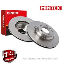 For Fiat Brake Discs Pair Rear Solid MDC2651 264 mm Diameter Mintex