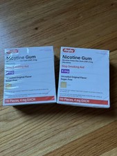 nicotine gum 4mg original 2 Boxes