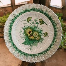 PIATTO DA PARETE NOVE DI BASSANO MOTIVO FLOREALE 26 CM ITALIA ANNI 70 PORCELLANA