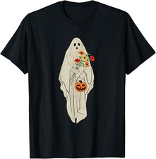 New Limited Vintage Ghost Halloween Pumpkin, Funny Halloween Graphic T-Shirt