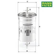Kraftstofffilter MANN-FILTER WK830/7 für VW Passat Golf III