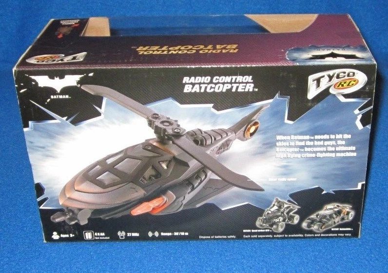 Tyco RC Batman Little Rides Radio Control Batcopter 27 MHZ NEW M0665 - Image 3 of 4