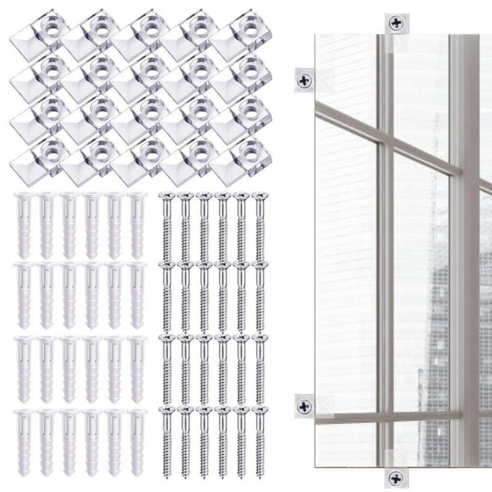 Hardware Mirror Holders Wall Mirror Clips Plate Support Shelf Support Stud