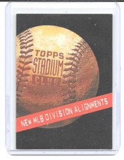 1994 Stadium Club Info Card 2 New MLB Division Alignments #7 of 7