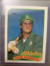 1989 Topps Jose Canseco Oakland Athletics #500 Baseball Card
