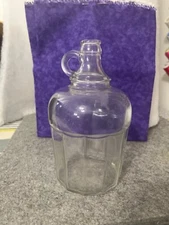 VINTAGE HAZEL ATLAS #7 VINEGAR 1 QUART GLASS JUG