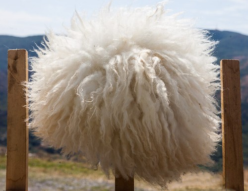 White Papakha Genuine Sheepskin Khabib 