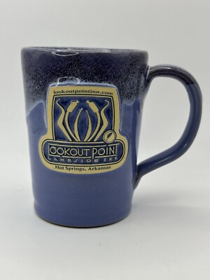 Deneen Pottery Lookout Point Lakeside Inn Lavender Mug Hot Springs AR