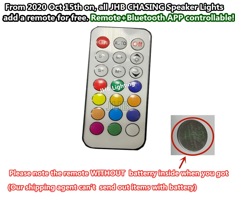 JHB 6x9"6.5"8"10"12"15" APP Remote CHASING FLOW LED Audio Speaker Rings Lights - Image 4 of 4