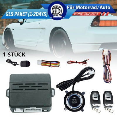 Universal Keyless Entry Engine Start Alarm System Push Button APP Remote Control