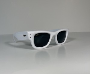 Ray-Ban X A$AP Rocky Puffer Polished White/Ultra Black Sunglasses Awge RB4940