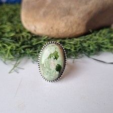 Designer Variscite Gemstone Ring 925 Sterling Silver Beautiful Gift Ring BT711