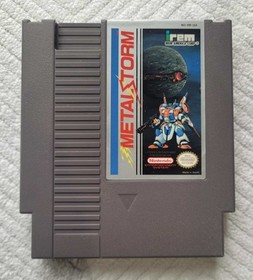 Metal Storm Irem NES Nintendo Game Cartridge With Dust Sleeve