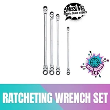 ICON WRDBFM-5 Professional Double Box Flex Ratcheting Wrench Set Metric