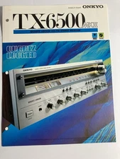 Onkyo TX-6500 Mark II Vintage Receiver Brochure 1985 Excellent Condition