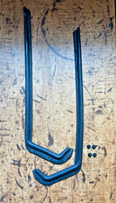 55 56 57 Chevy Door Hinge J Weatherstrip Pair Wclips 1955 1956 1957 Chevrolet