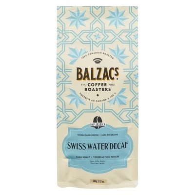 Balzac's Whole Bean Coffee Stout Roast Swiss Water Decaf Swp Decaf Dark Daring