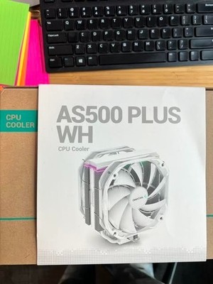 Deepcool AS500 PLUS WH CPU Fan with Heatsink Dual Fans White