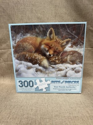 Bits and Pieces 300 Piece Puzzle ''Winter Snuggle'' by Shawna Stewart - New!