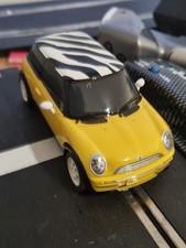 Scalextric Yellow Mini fitted with a DIGITAL CHIP