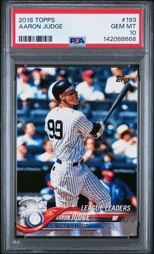 AARON JUDGE 2018 Topps #193 PSA 10 GEM MT
