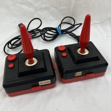 Lot of 2 Wico Command Control Joysticks Atari 5200 Red Black Vintage UNTESTED