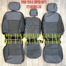 Original Ford F150 Super Duty Standard Cab Gray Cloth Seat Upholstery 402040