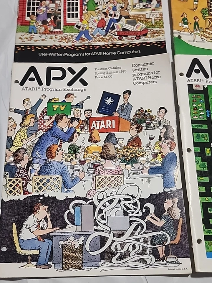 6 computadoras de revista catálogo de software vintage APX Atari Program Exchange años 80 Foto 3 de 4