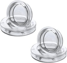 2 Sets of 2 Inch Patio Table Umbrella Hole Ring  Cap Set Premium Silicone Clear
