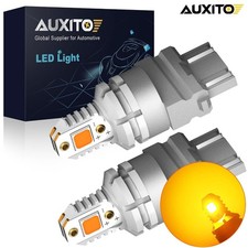 AUXITO 2X LED 3157 Front Turn Signal Tail Parking Light Bulb Amber Yellow Canbus