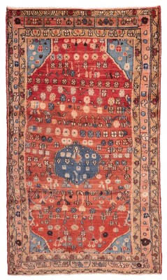 Traditional Vintage Hand-Knotted Area Rug 4'3'' x 8'2'' Oriental Wool Carpet