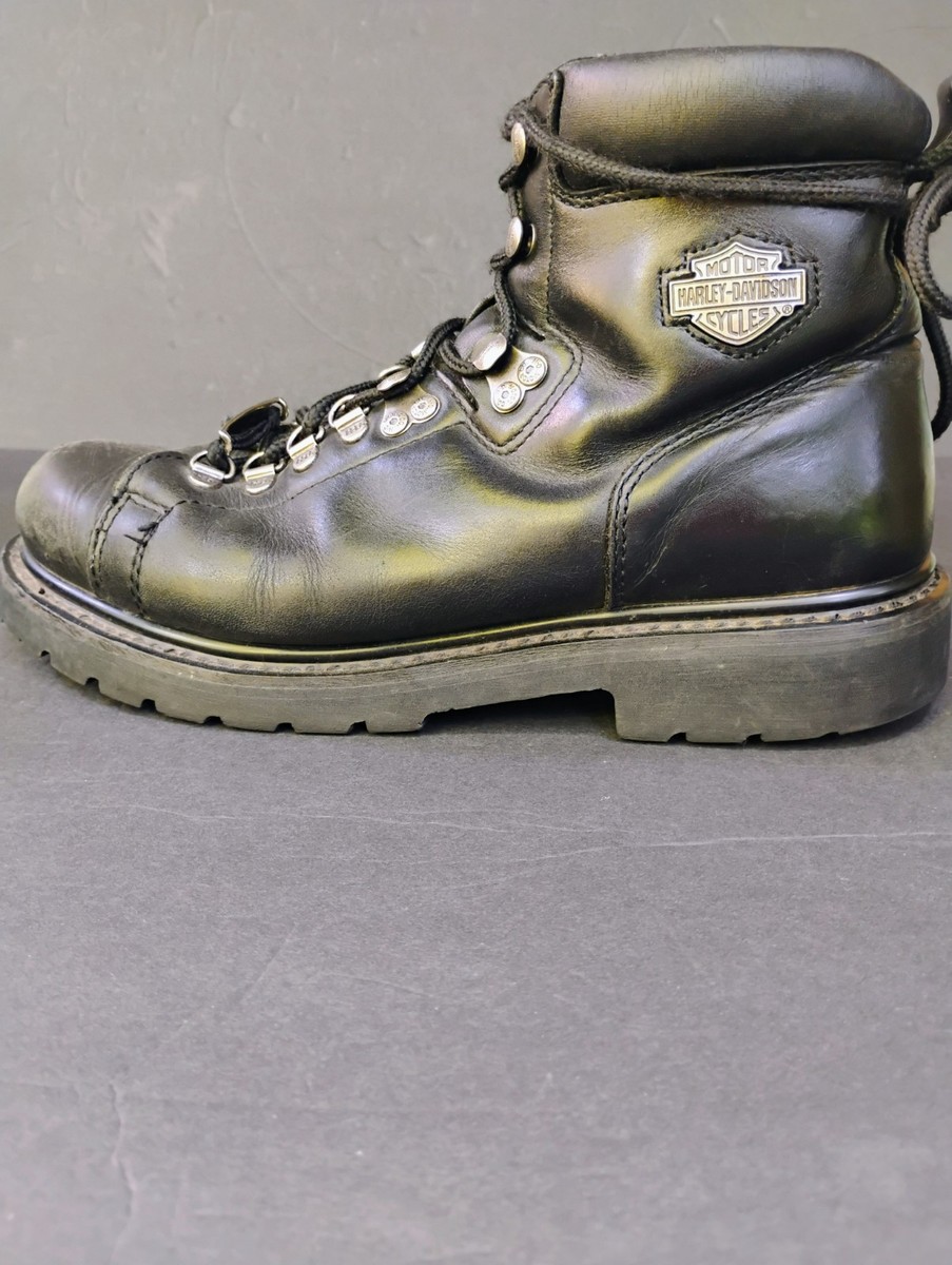 Harley Davidson Mens Black Leather Biker Riding Boots 91610 81830 Size 8.5 US Harley Davidson Dipstick Boots Mens 9.5 Black | Mercari main image 3
