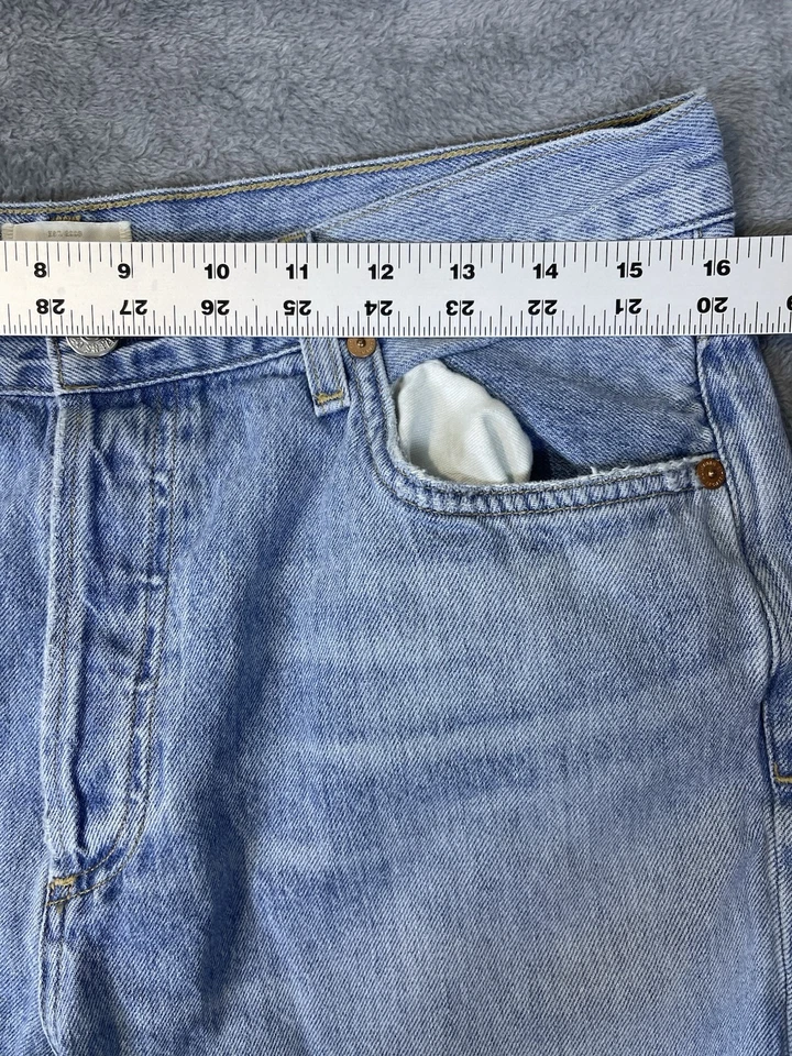 Citizens Of Humanity Jeans Womens 30 Blue Annina Wide Leg Denim Button Fly - Image 4 of 4