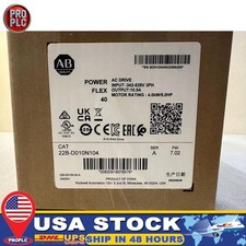22B-D010N104 Allen Bradley Powerflex 40 AC Drive 5HP Surplus SEALED US Free Tax