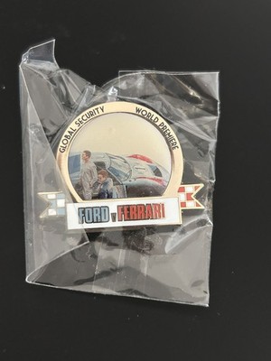 Disney Cast Exclusive Global Security Worldwide Premiere Pin FORD vs FERRARI NEU