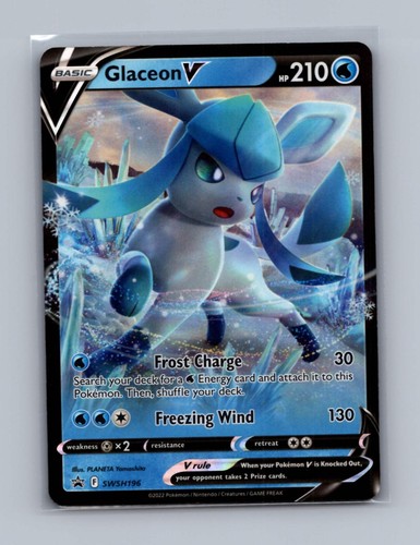 Glaceon V SWSH196 Near Mint Promo Sword & Shield Promo Pokemon Holo