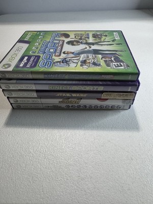 Xbox 360 Kinect 5 Game Lot Star Wars Sports Season Two Adventures Deca Tested