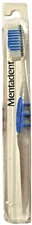 VTG Mentadent Toothbrush Full Head, Soft Flared Side Bristles, Rubber Grip Blue