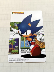 1997 Sonic the Hedgehog Japanese Phone Card SEGA Saturn Magazine Sonic Jam Gift