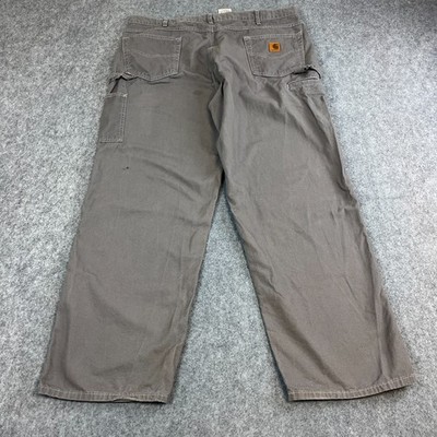Carhartt Herren Carpenter Jeans Cargo Hose Relaxed Fit 40 32 Grau B159 CHR
