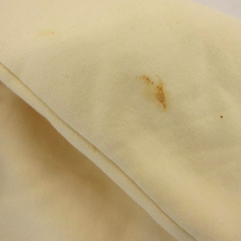 Essentials +S Back Logo Hoodie Beige Long Sleeve Parka Sweatshirt Used thumbnail 8