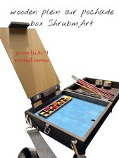 Pochade Box for Plein Air Painting From Shrubmart,compact Travel Easel 25 25cm