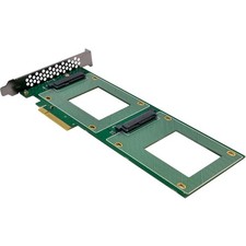 InLine PCIe Card 2x U.2 NVMe Internal SFF-8639 PCIe Fork x8 76660O