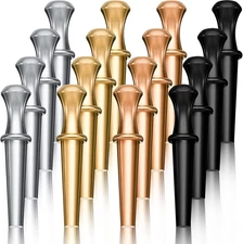 20 Pieces Metal Cribbage Board Pegs Fit 1/8 Holes with Drawstring Storage