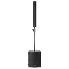 Ashly ISPM1B 1' Mounting Pole for is & SP Speakers. Black.