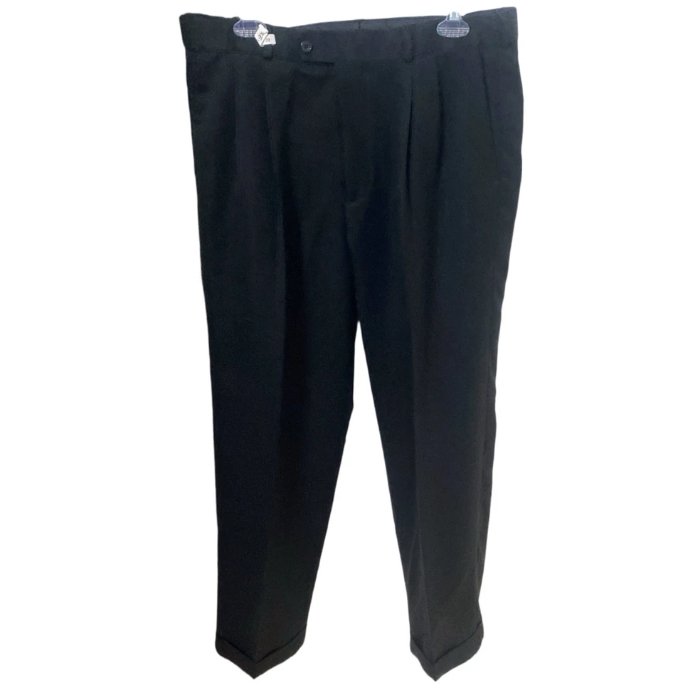 Брюки мужские George 34X30 дюймов черные брюки прямые штанины электронный блок управления - Изображение 3 из 4