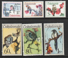 Birds - Czechoslovakia 1972 Songbirds set fine fresh MNH