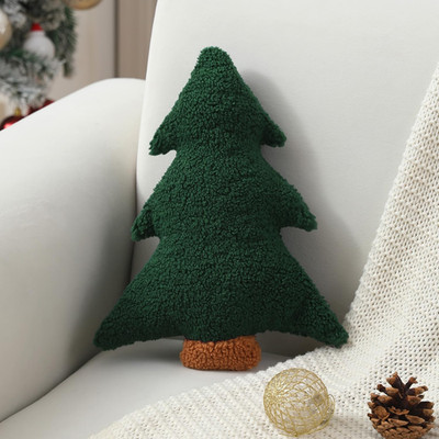 Christmas Pillows,Christmas Tree Pillow Cute Xmas Tree Shaped Plush Pillow Stuff