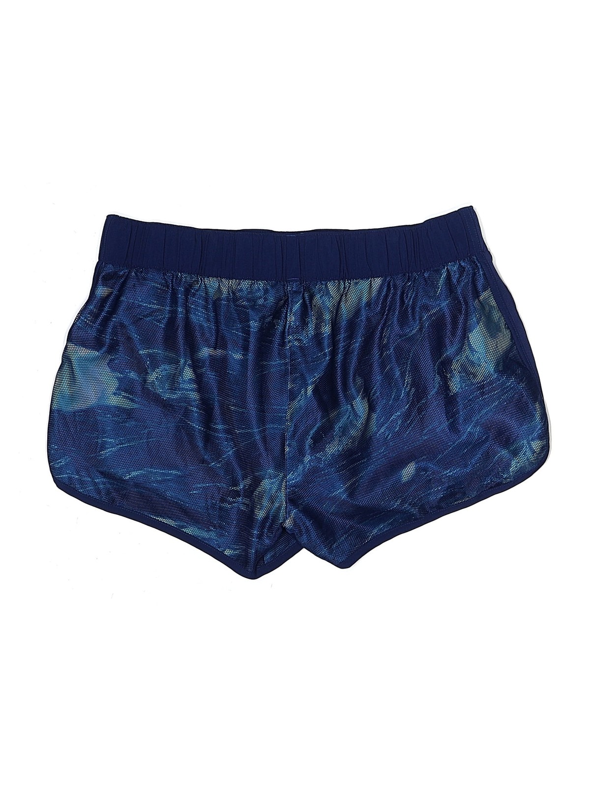 Adidas Women Blue Athletic Shorts L thumbnail 2